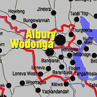 Albury-Wodonga map